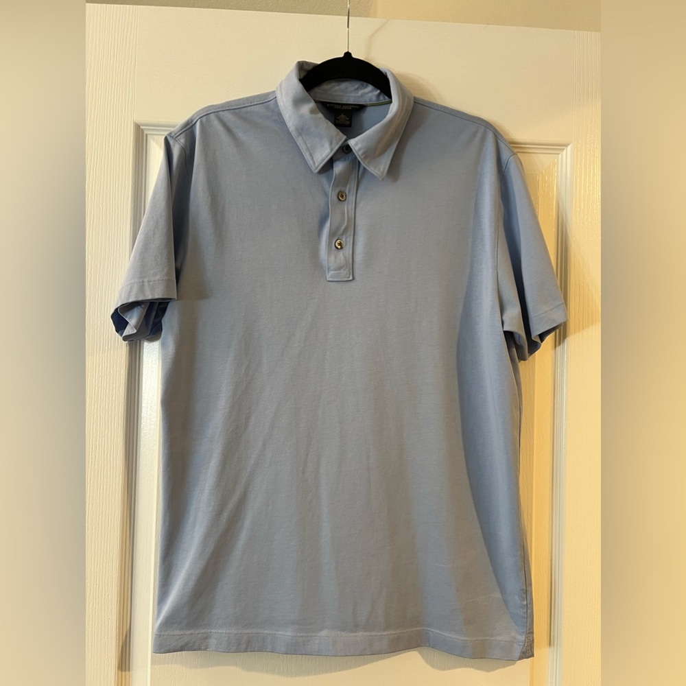 NWOT Men’s Blue Meditation Banana Republic Button Down Polo Size L